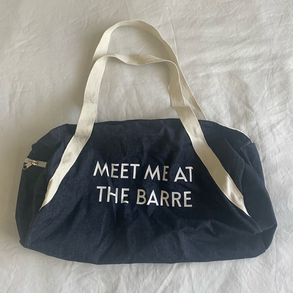 “Meet Me at the Barre” gym bag